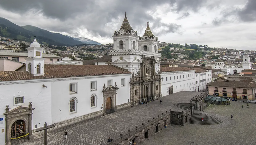 The city of Quito Ecuador