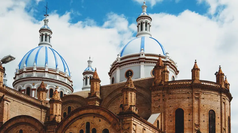 Colonial landmarks in Ecuador