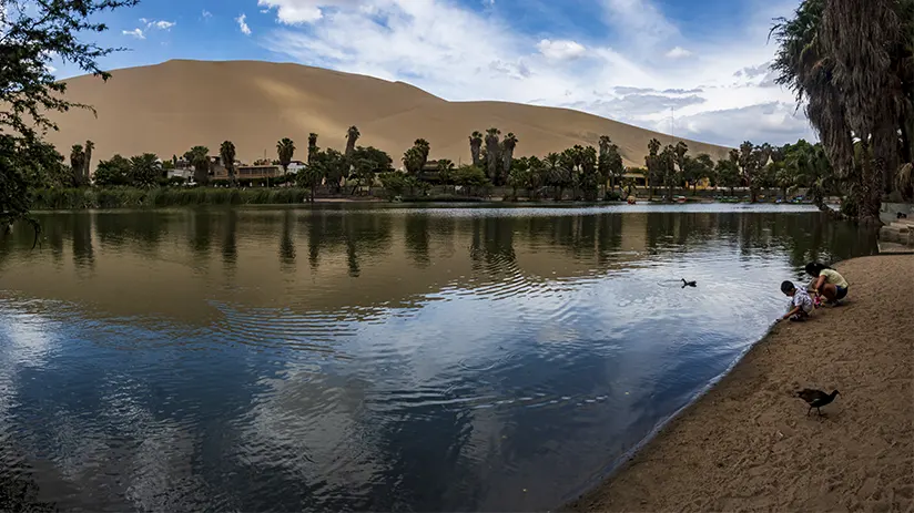 Visiting Huacachina on a tour
