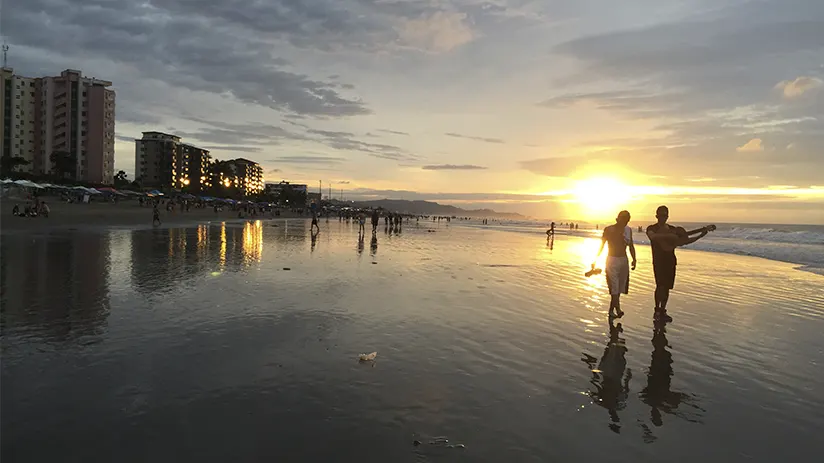 Beaches of the north coast of Ecuador