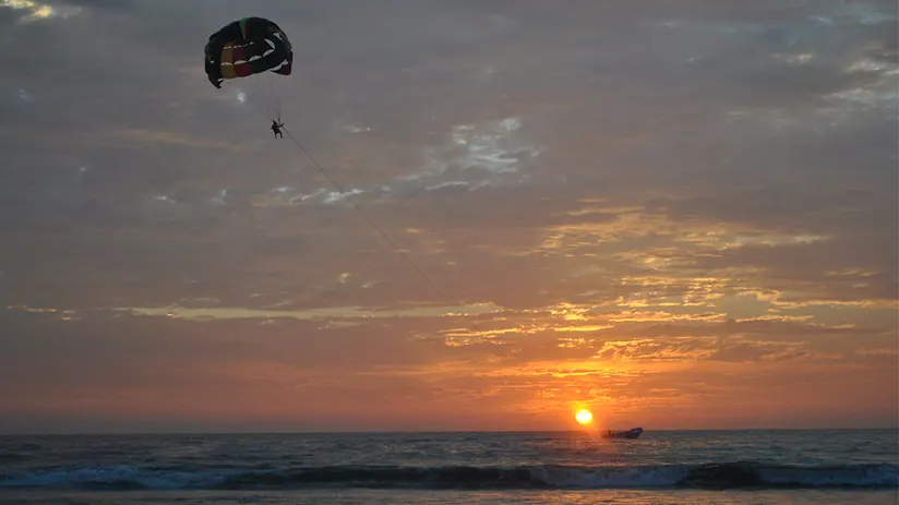 Dry season of the beaches of Ecuador