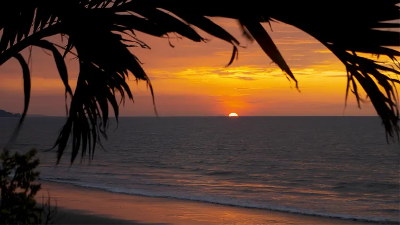 Rainy season of the beaches of Ecuador