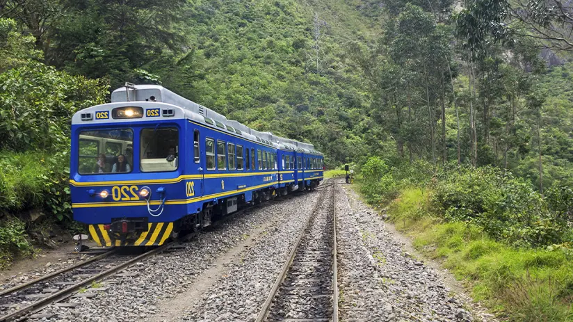 Take the train from Cusco to Machu Picchu