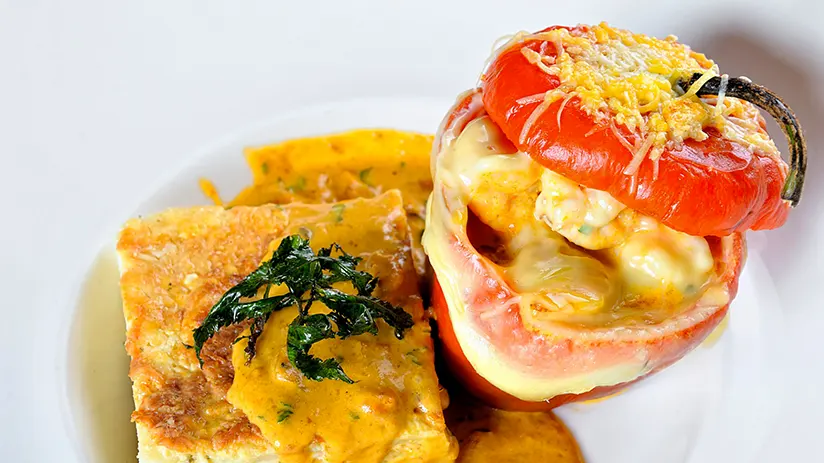 Rocoto relleno Peruvian food