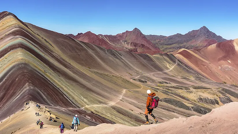 Rainbow mountain hike