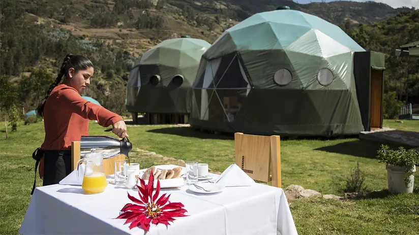Glamping expectations Peru