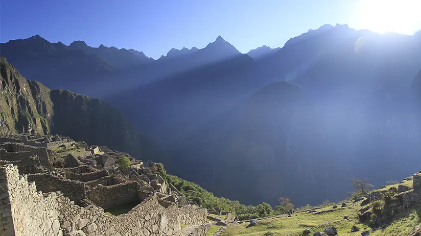 Machu Picchu sunrise dry season