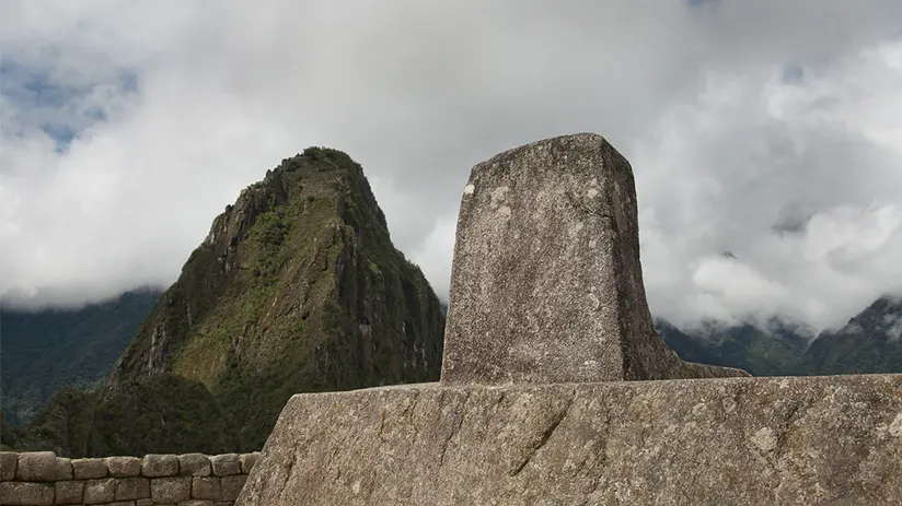 Intihuatana stone Machu Picchu