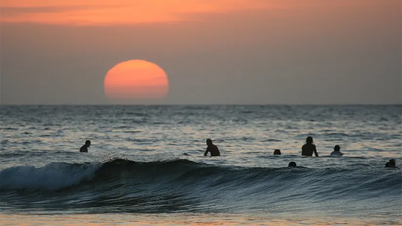 Watching sunset Mancora