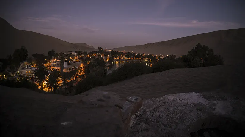 Night in Huacachina