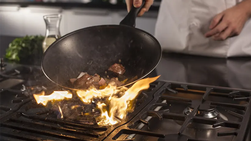 Wok technique lomo saltado